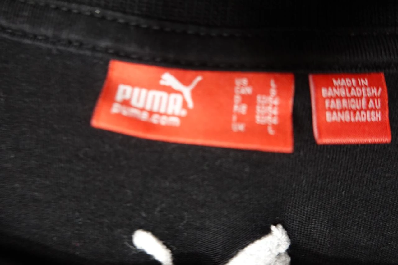 Men's black Puma polo with retro stripes size L – photo 3